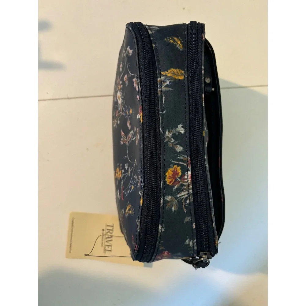 Patricia Nash Gabella Butterfly Gardens Coated Canvas Cosmetic Case NWT